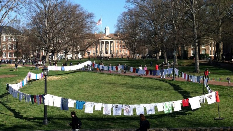 The clothesline project raises awareness about interpersonal violence on campus